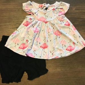 Flamingo shirt set